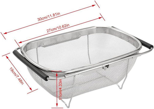 Cesta de drenaje de acero inoxidable