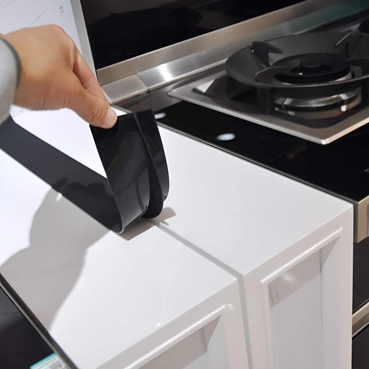 Cubierta lateral de ranura silicona para cocina