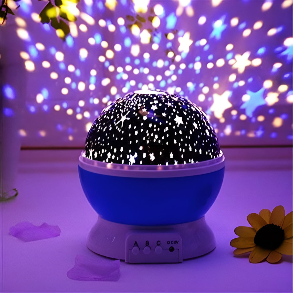 Proyector de luz nocturna con forma de estrellas