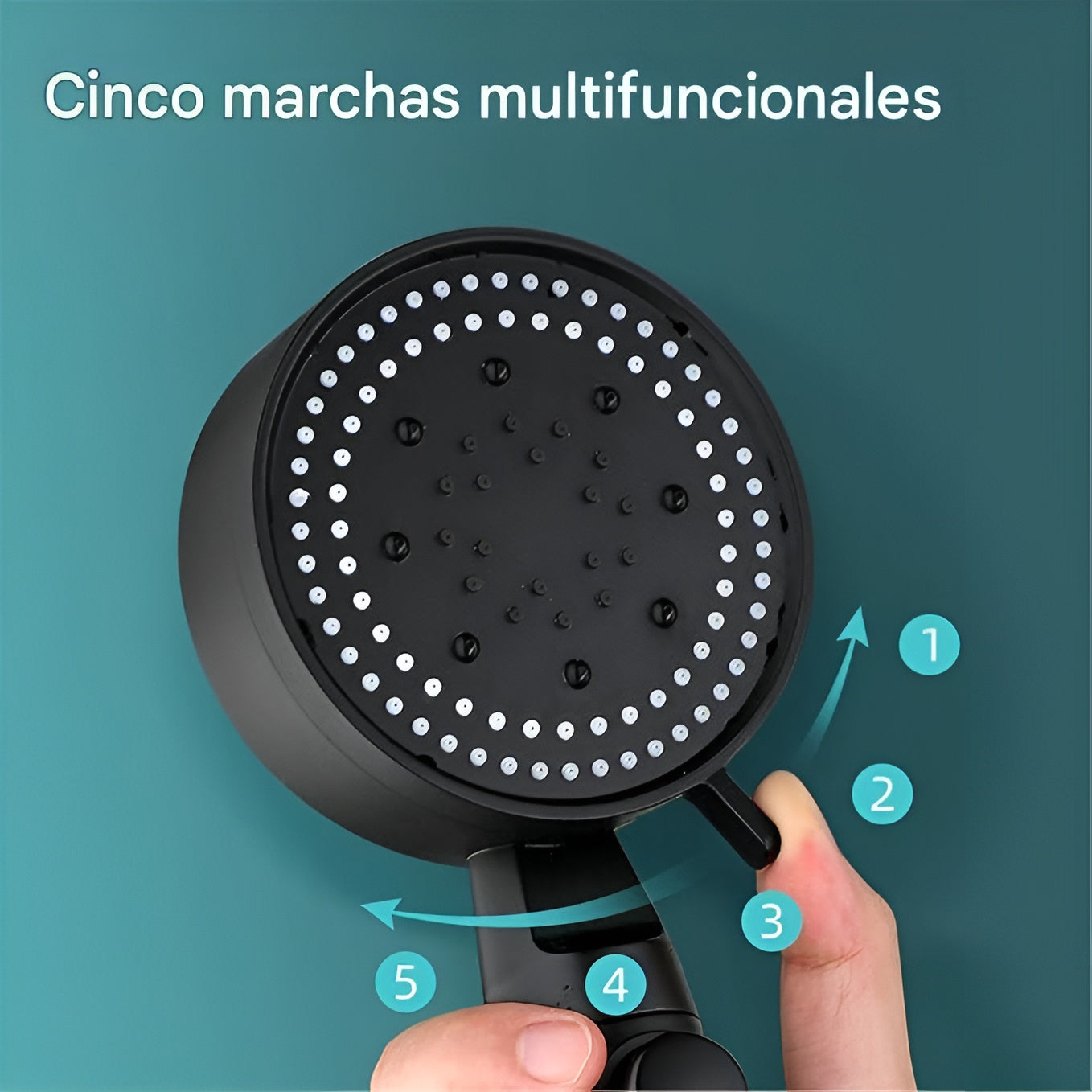 Cabezal de ducha de Ahorro de agua con 5 modos – Envío a toda Venezuela – NQLN Store