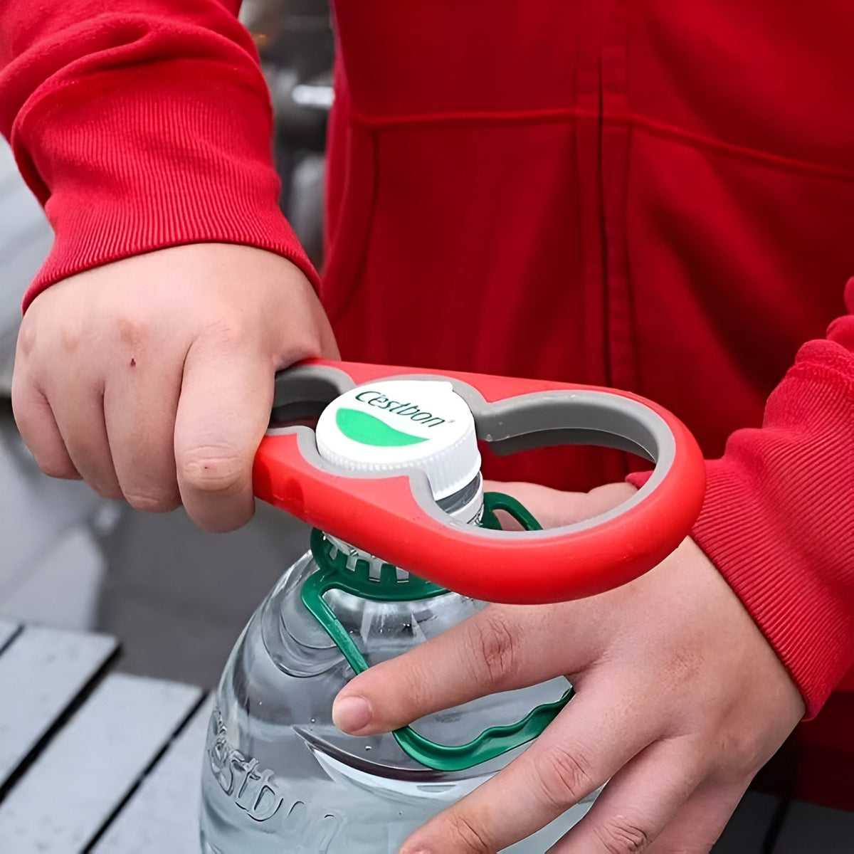 Abridor de botellas con agarre