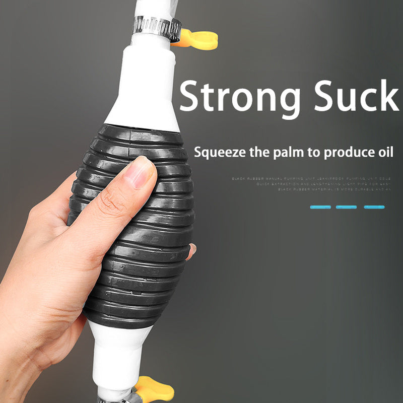 Bomba De Sifón Manual Para Gasolina Y Líquidos - Portátil, Funciona Aprietando, 53 Cm De Largo