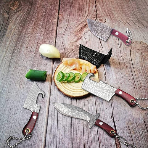 Llavero en forma de cuchillo