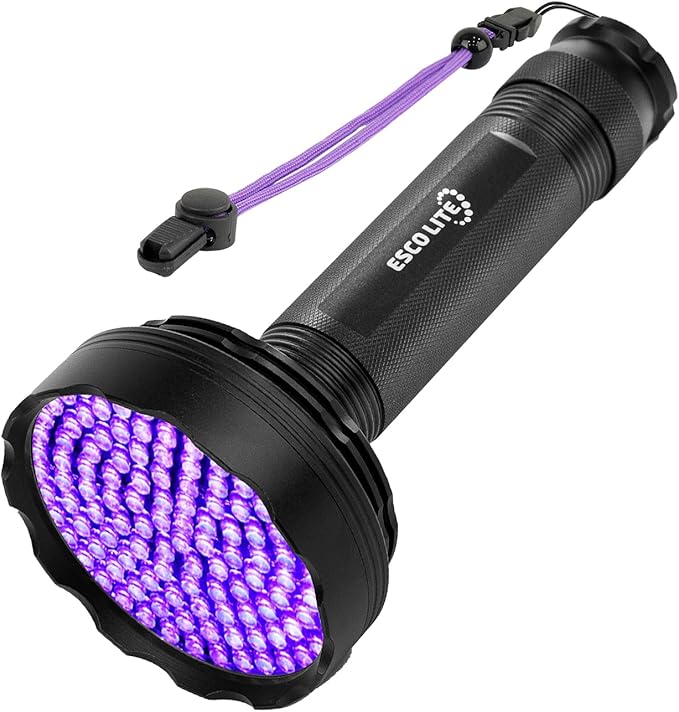 Linterna ultravioleta de mano con 128 LED UV