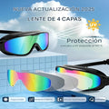 Lentes de Buceo Natacion UV piscina playa para adultos (2 unidades)