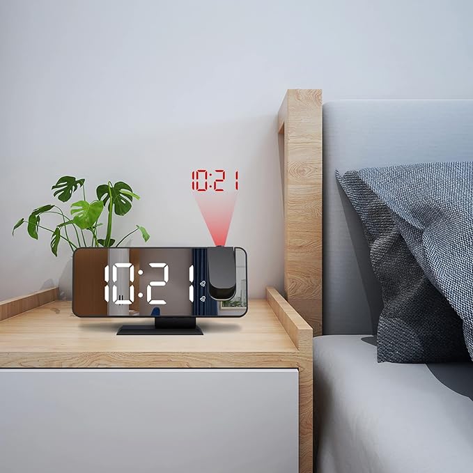 Reloj despertador con proyección