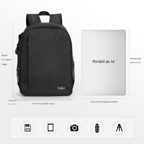 Bolso De Camara Profesional Con Compartimento