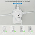Adaptador de viaje portátil con divisor de 5 tomas de corriente PUJIMAX – Presentación del producto – Comprar en NQLN Store