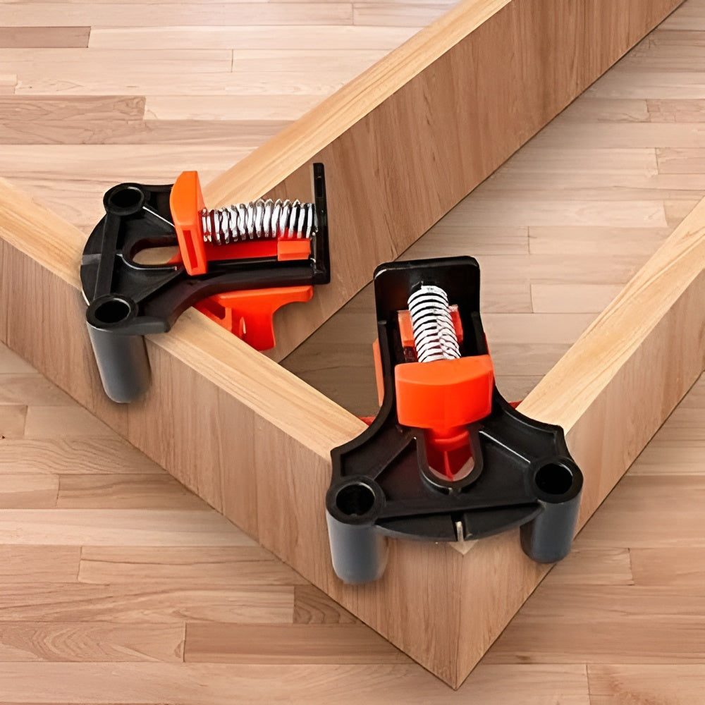 Juego de 4 abrazaderas de esquina para carpintería – Detalle y presentación – NQLN Store Venezuela