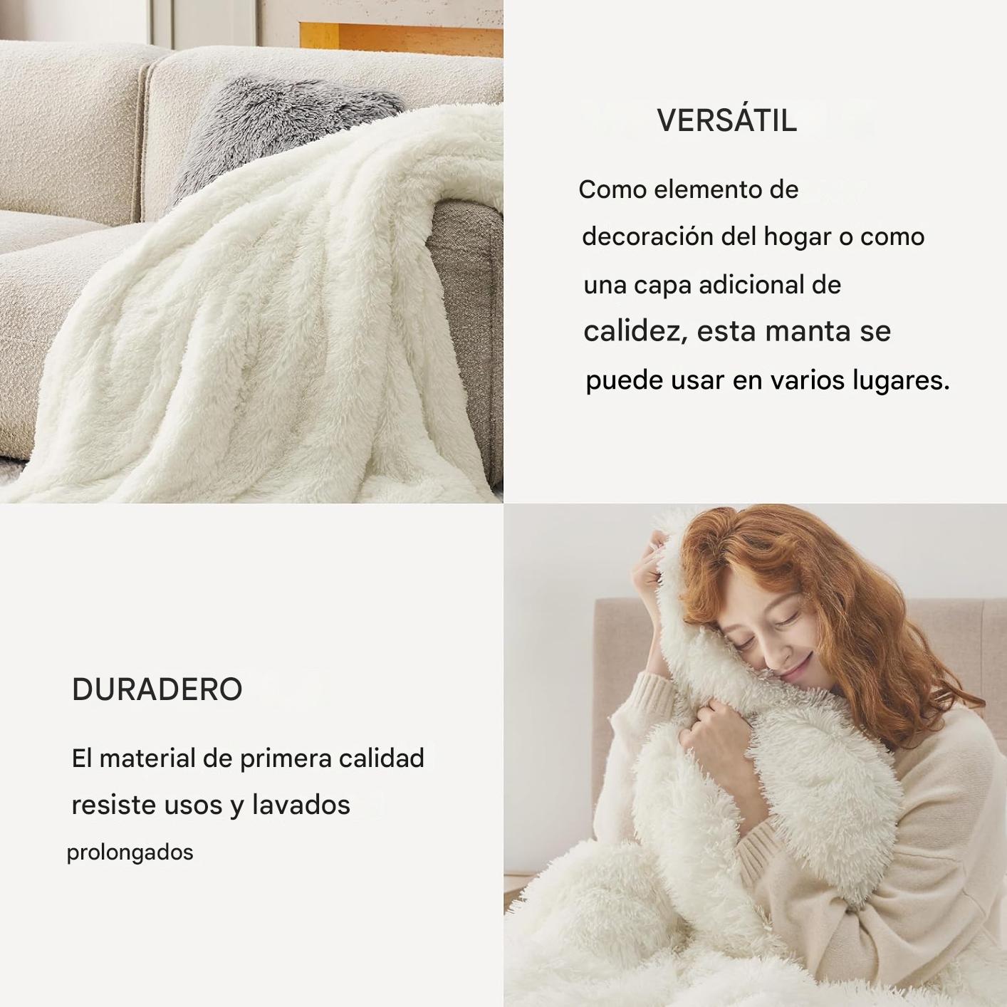 Cobija blanca de piel sintetica – Comprar al mejor precio en NQLN Store Venezuela