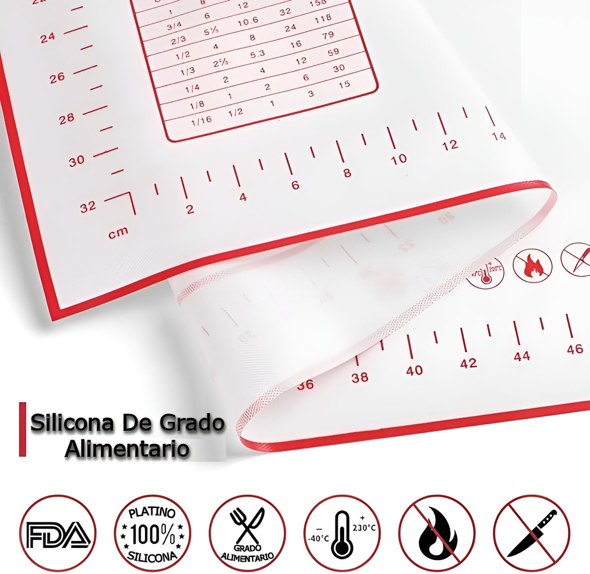 Individual de silicona antideslizante para repostería – Envío a toda Venezuela – NQLN Store