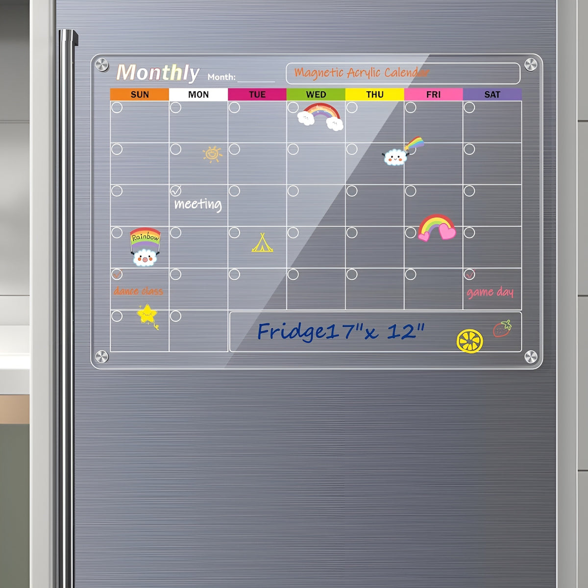 calendario magnetico para refrigerador