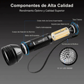 Linterna ultravioleta de mano con 128 LED UV