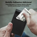 Tarjetero antirrobo con boton automatico