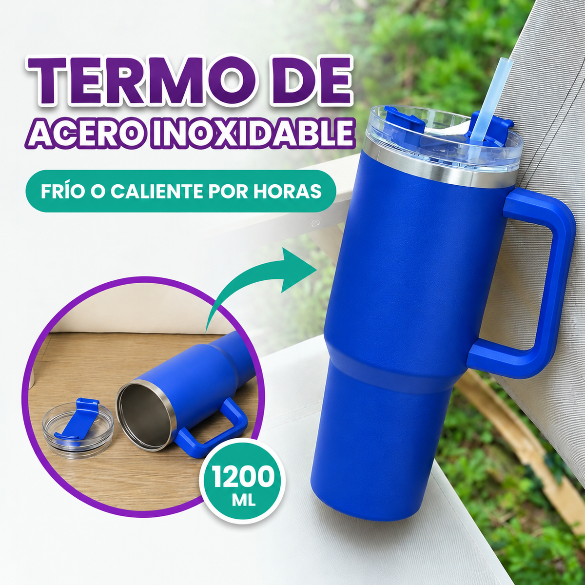 Termo de acero inoxidable