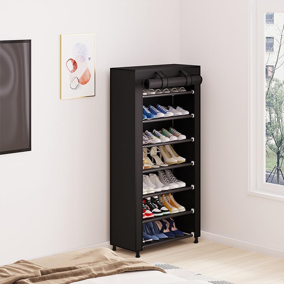 Zapatera con cubierta de tela Vauli – Comprar al mejor precio en NQLN Store Venezuela