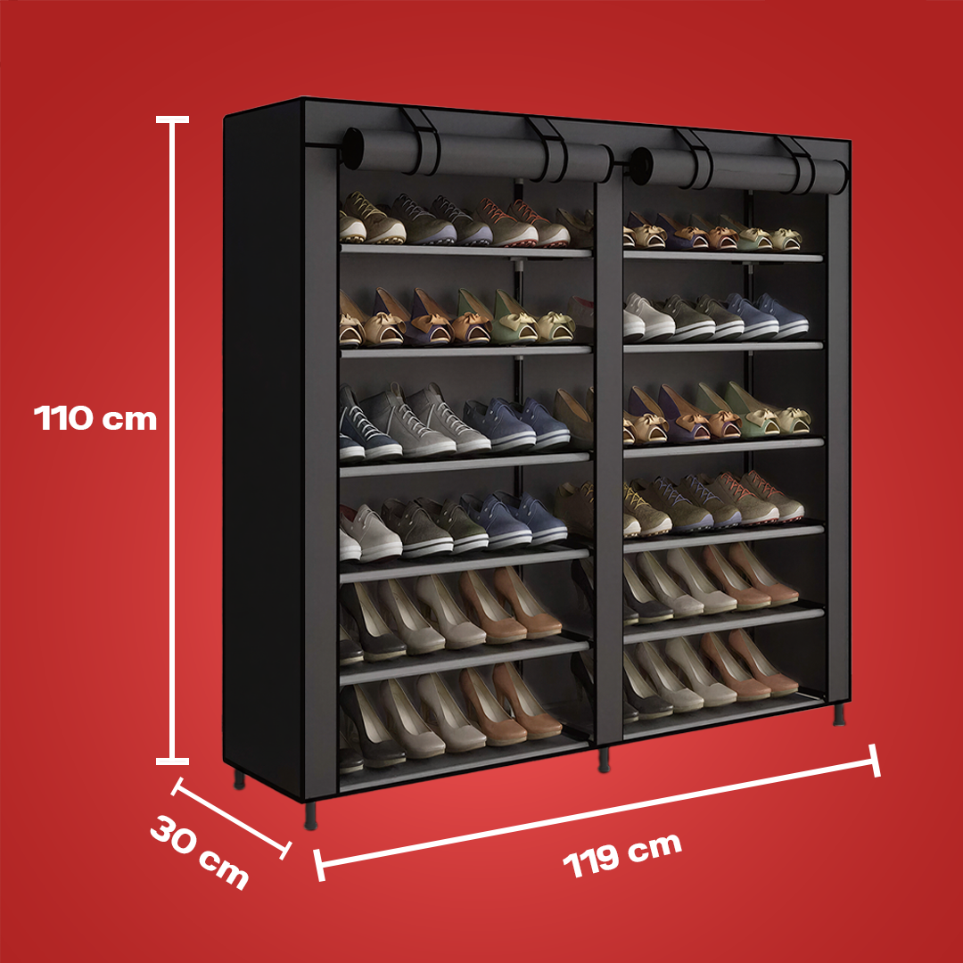 Zapatera con cubierta de tela Vauli – Vista detalle del producto – NQLN Store