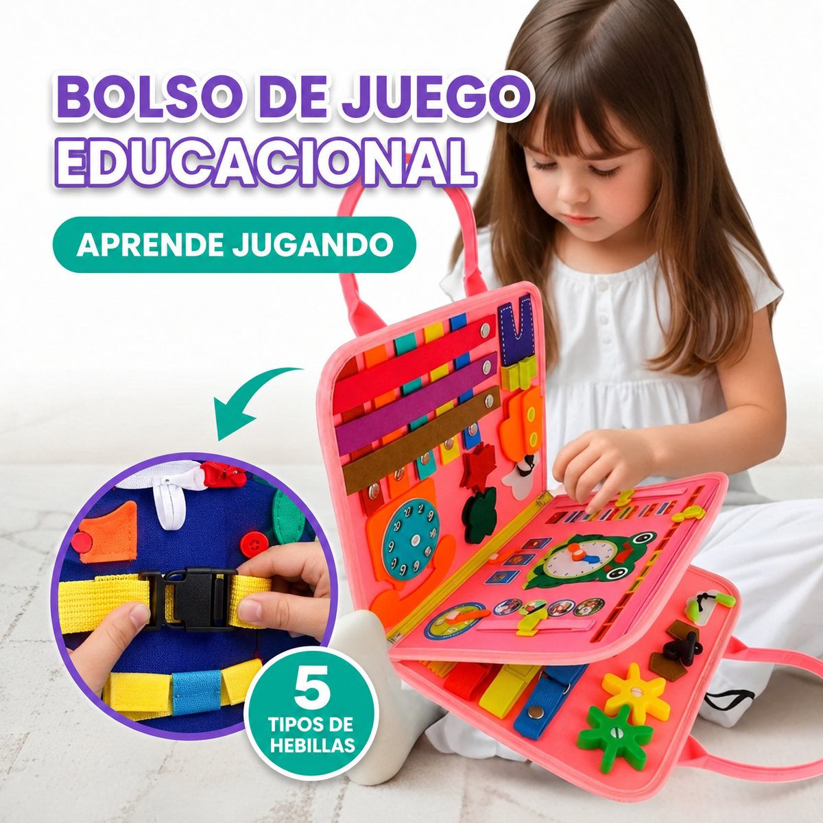 Bolso de juego educacional para niños