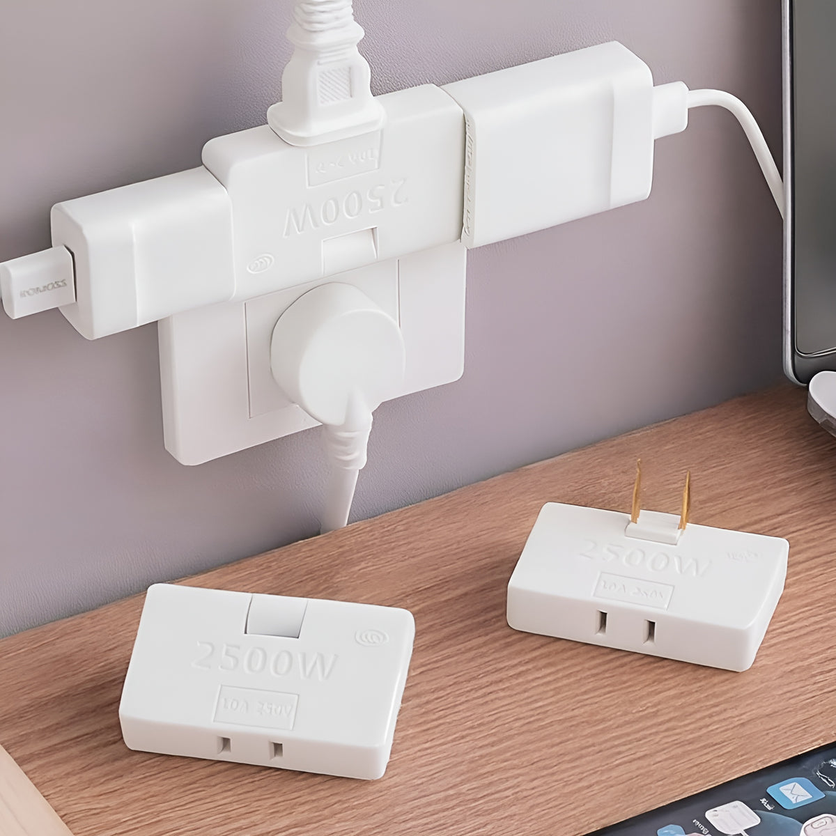 Adaptador de Corriente 3 en 1 de 2500W