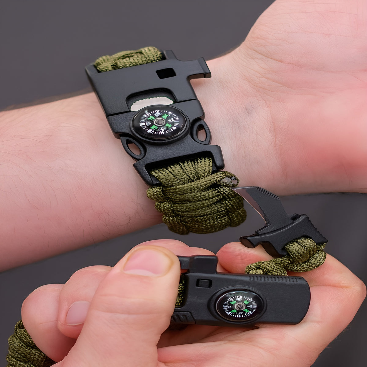 Pulsera de supervivencia multifuncional