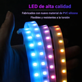 Tiras de luz LED blanca para capó de carro