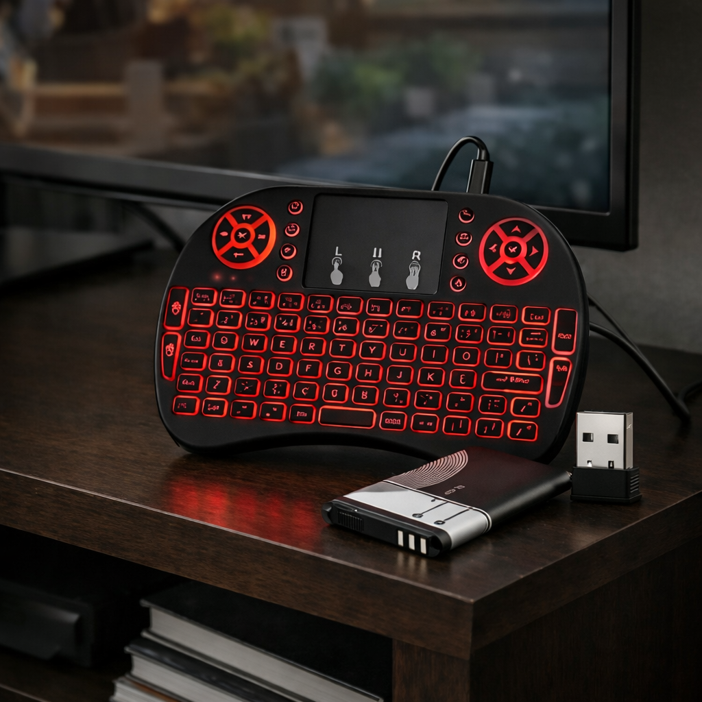 Mini Teclado Inalambrico Led para Smart Tv