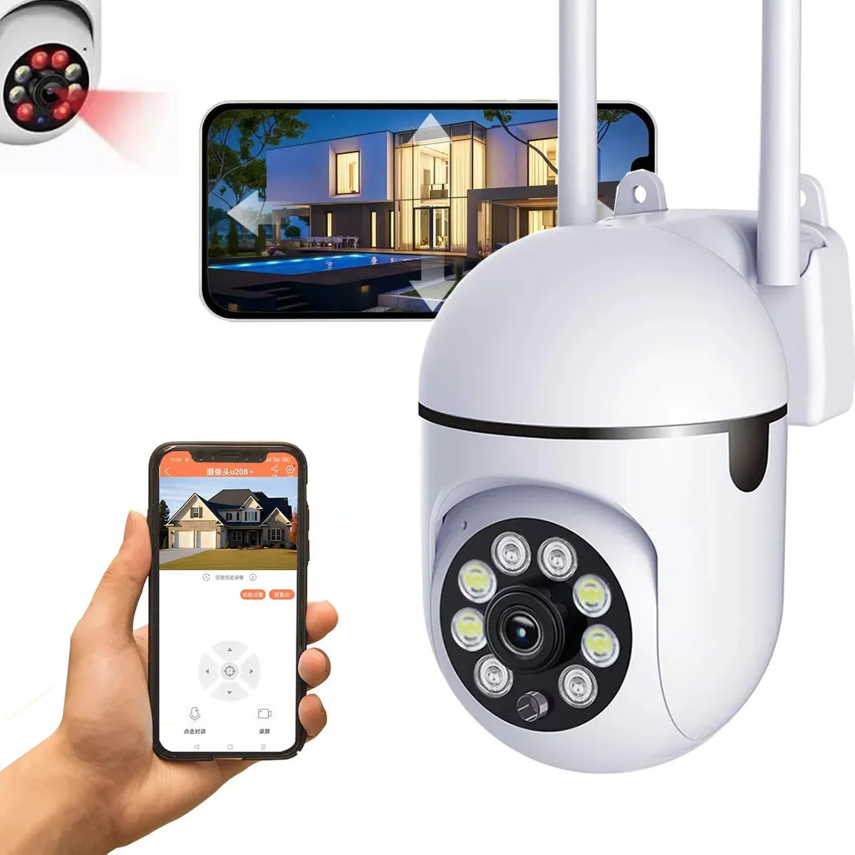 Cámara Seguridad Wifi Ip Inalámbrica