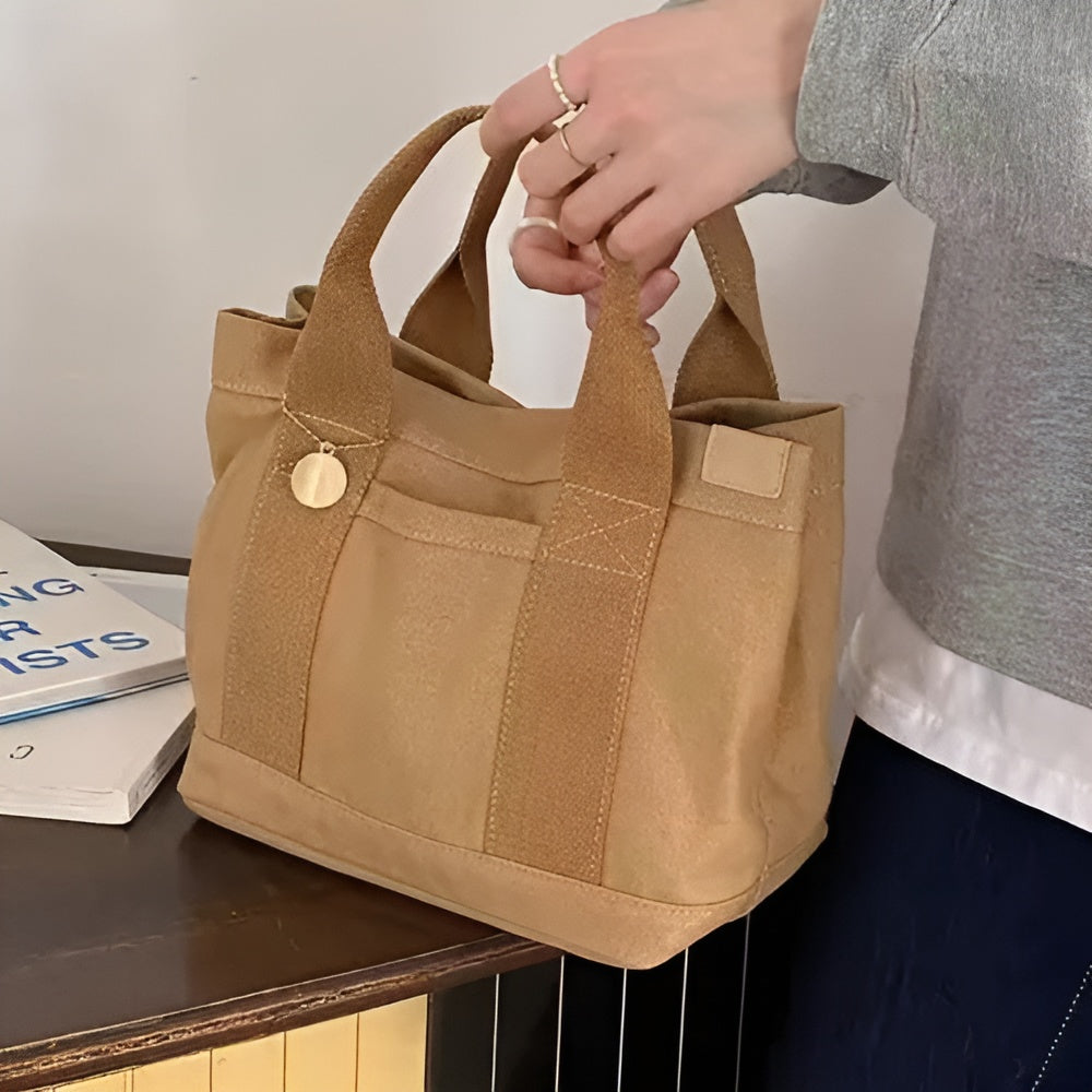 Bolsa de lona pequena con cremallera