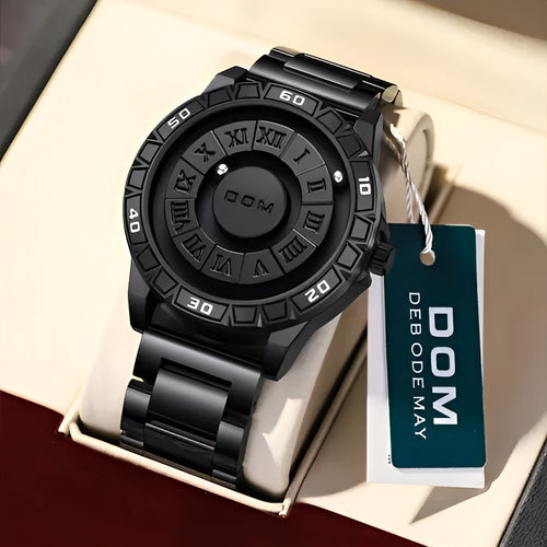 Reloj analógico con cuentas magnéticas