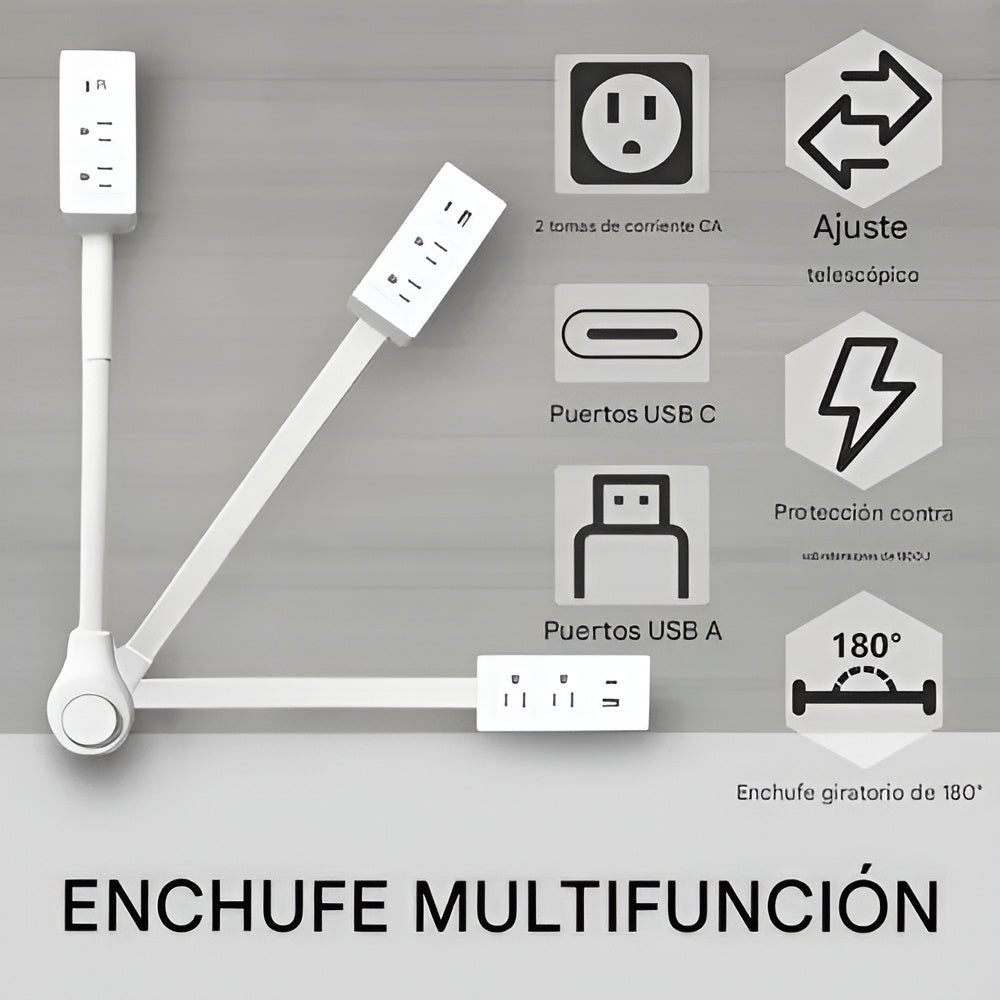 Extensor de Toma de Corriente Ajustable – NQLN Store Venezuela, tienda online con envío a todo el país