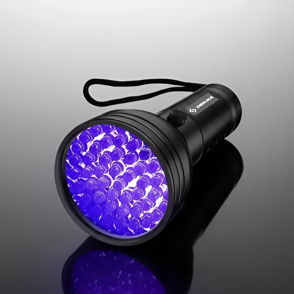 Linterna ultravioleta de mano con 128 LED UV