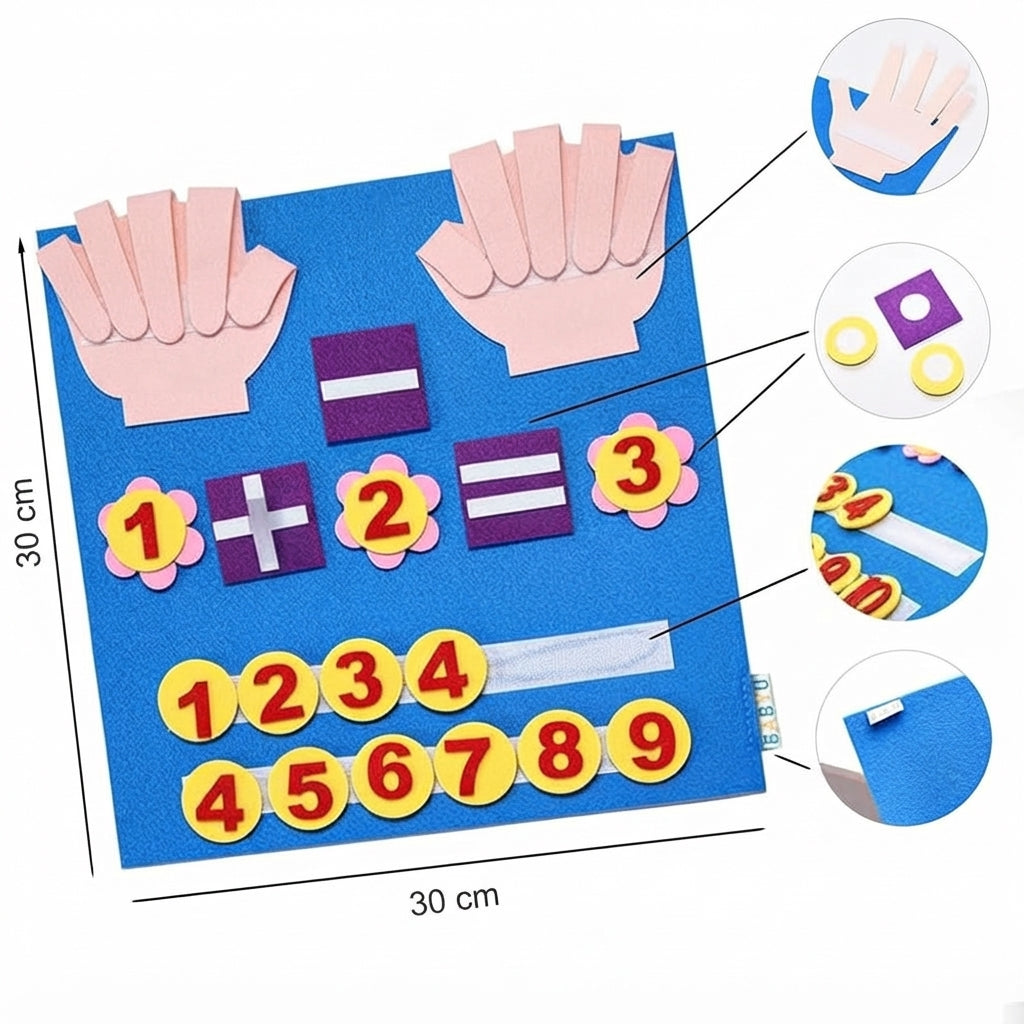 Juguete educativo de fieltro para ninos