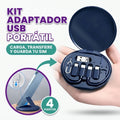 Kit de almacenamiento de tarjetas adaptadoras USB