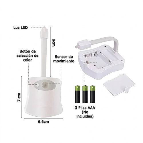 Sensor de luces LED nocturna para poceta