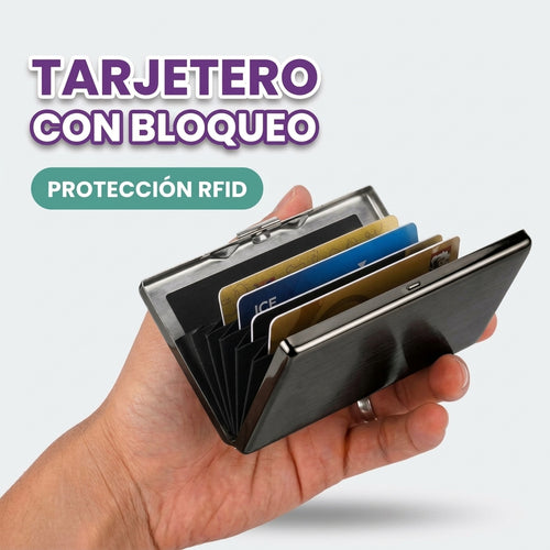 Tarjetero para hombre con bloqueo