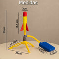 Lanzador de cohetes a pedal