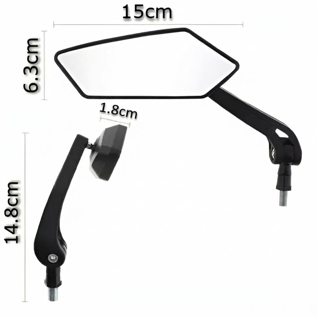 Espejo retrovisor para bicicletas (pack de 2)