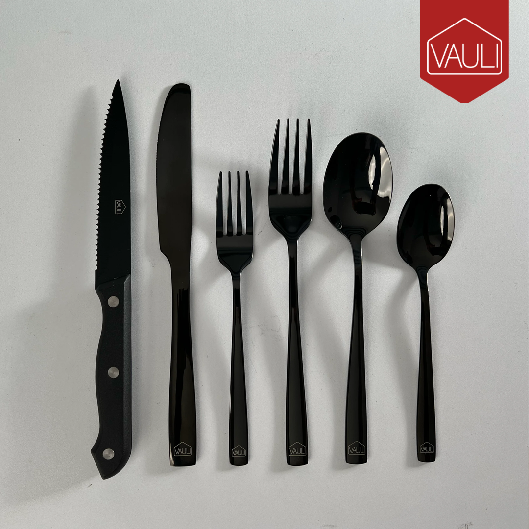 Set de Cubiertos 24 Piezas Vauli – NQLN Store Venezuela, tienda online con envío a todo el país