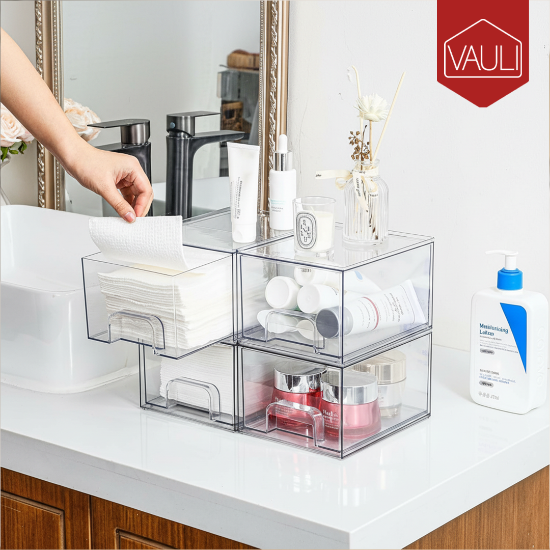 Set de cajas acrilicas Vauli (2 unidades)