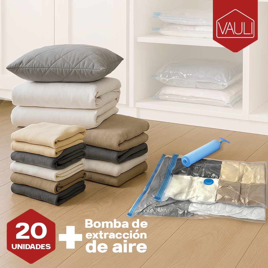 Bolsas de Almacenamiento al vacio Vauli (20 bolsas + bomba extraccion de aire) – NQLN Store Venezuela, tienda online con e...