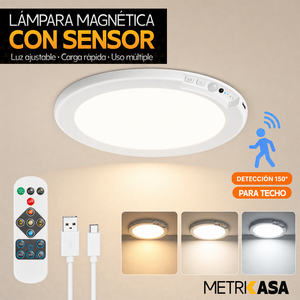 Lampara magnetica de 5W con sensor para techos Metrikasa