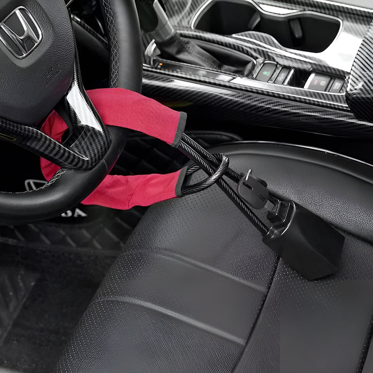 Cerradura para volante de carro