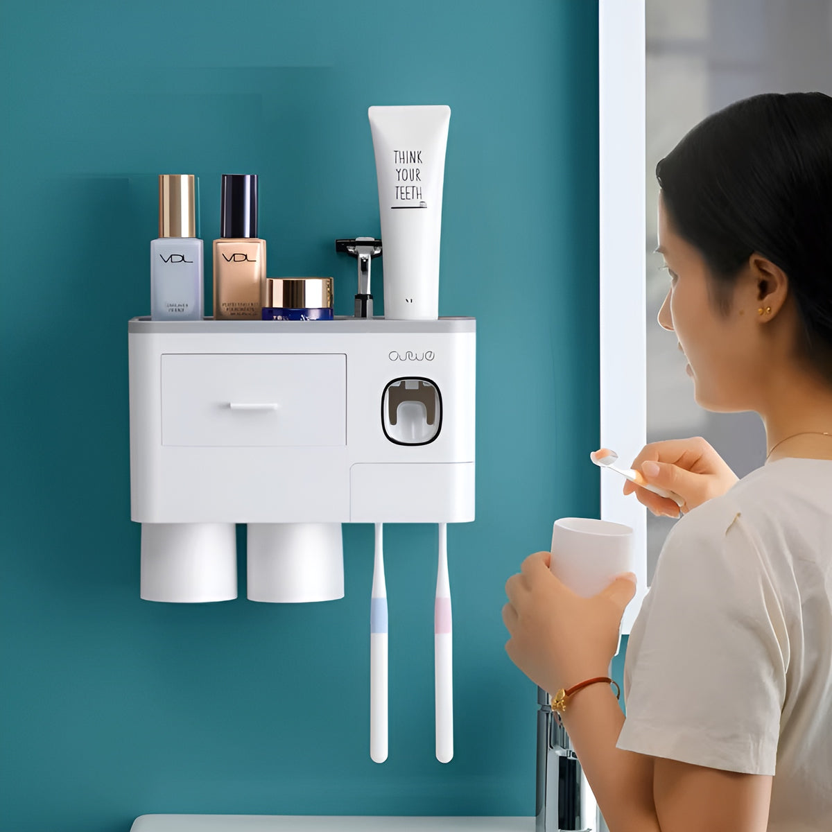 Dispensador de pasta de dientes para pared – Presentación del producto – Comprar en NQLN Store