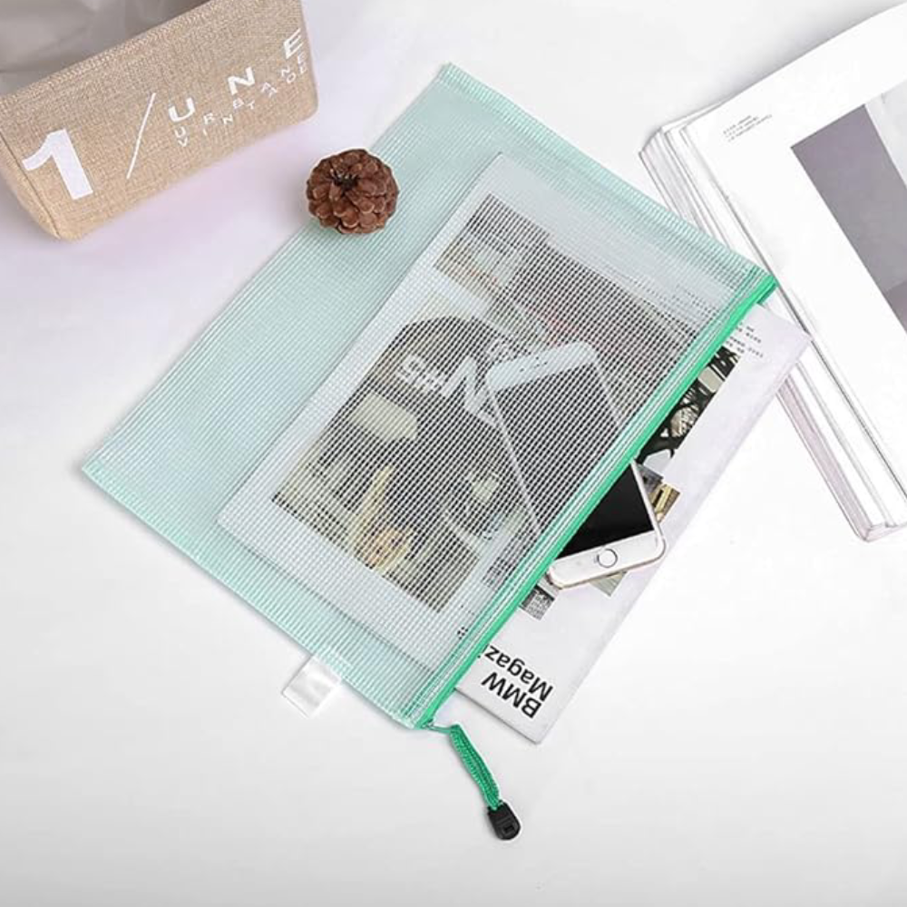 Bolsa transparente para documentos