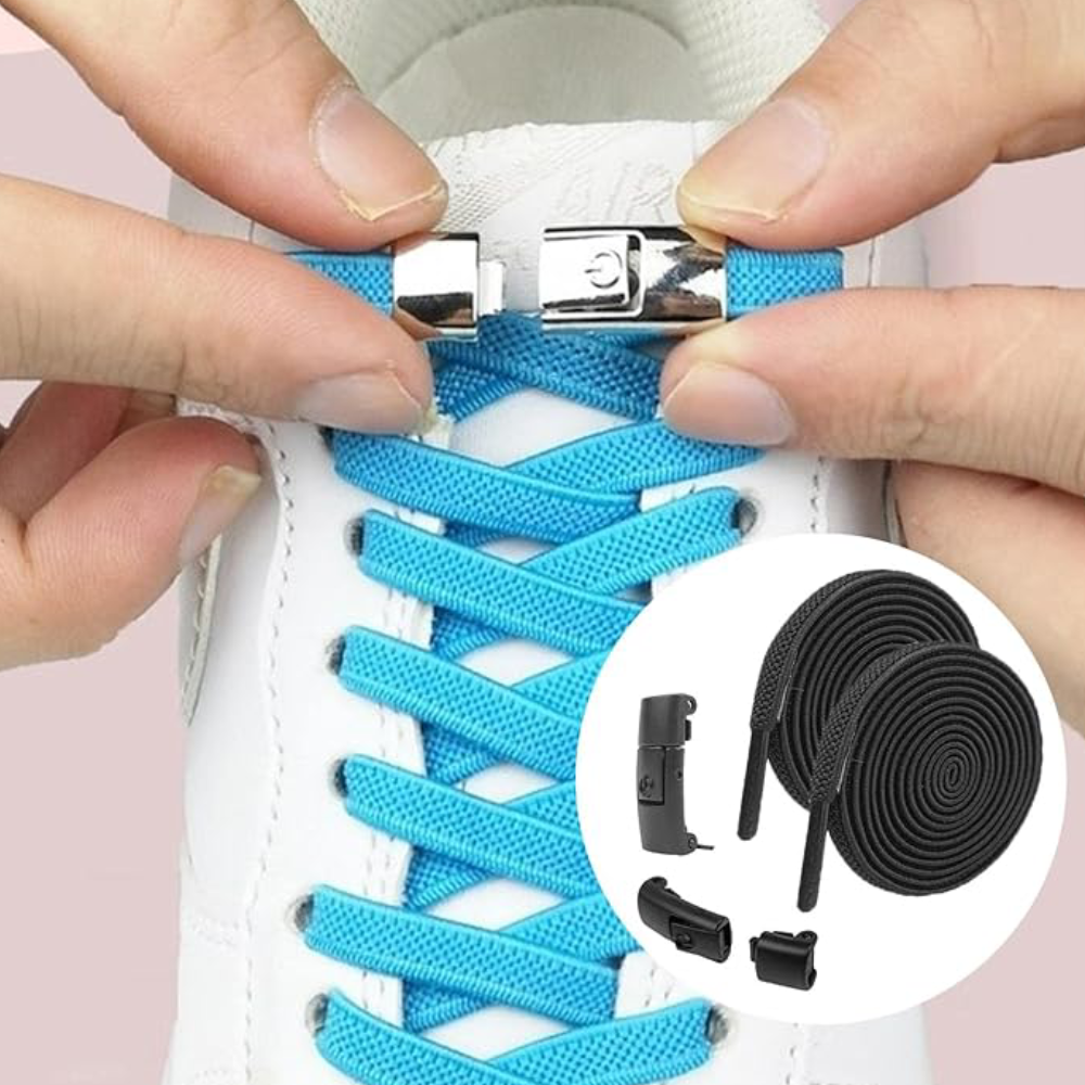 Cordones elasticos sin ataduras para zapatos
