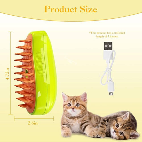 Cepillo con vapor multifuncional para Gatos