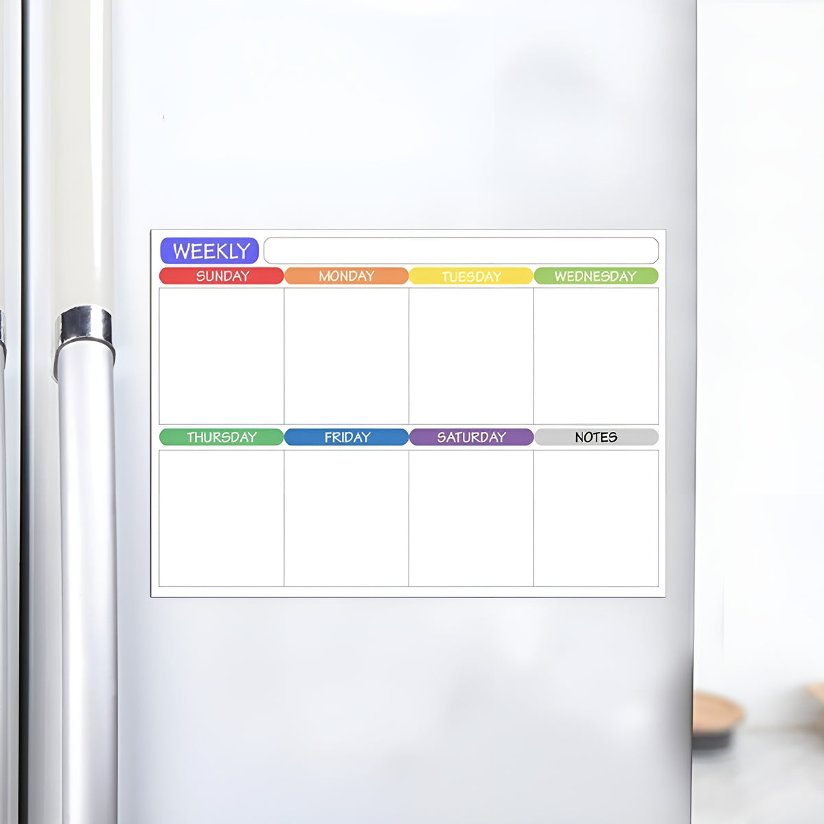 Calendario semanal magnetico para nevera