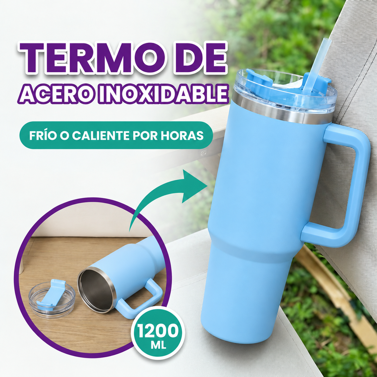Termo de acero inoxidable