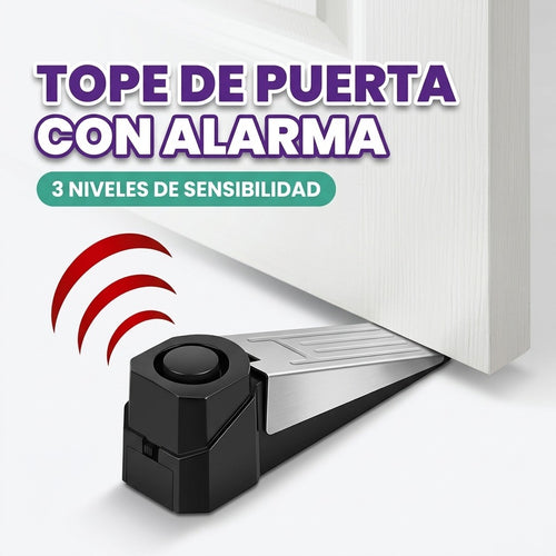 Alarma de 95 dB para tope de puertas