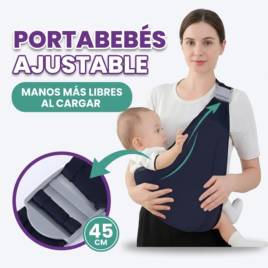 Portabebés ajustable con correas de hombro